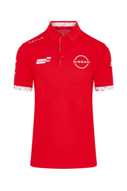 Nissan Formula E Men's Polo Red 2025-RP Teamwear