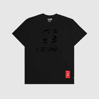 Ayrton Senna Relaxed Fit Logo T-shirt Black - Fanwear