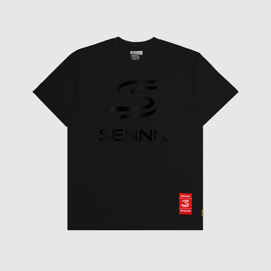 Ayrton Senna Relaxed Fit Logo T-shirt Black - Fanwear