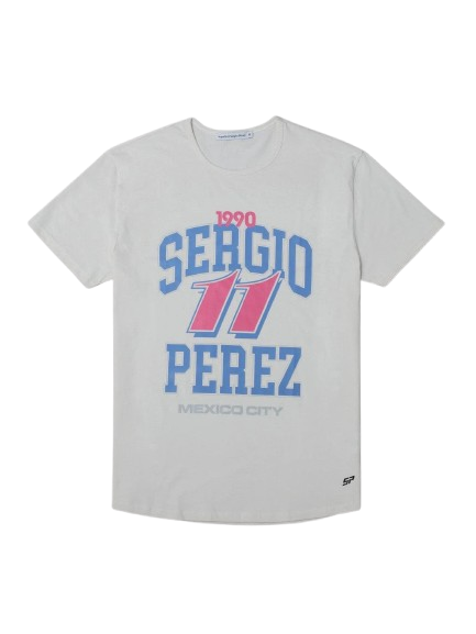 Sergio Perez 11 Mexico Crew Sweat Washed Bone 2023-Fanwear