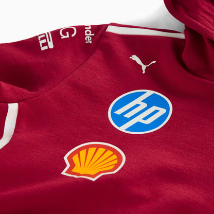 Scuderia Ferrari Men's Team Hoodie Dark Cherry 2025-RP Teamwear