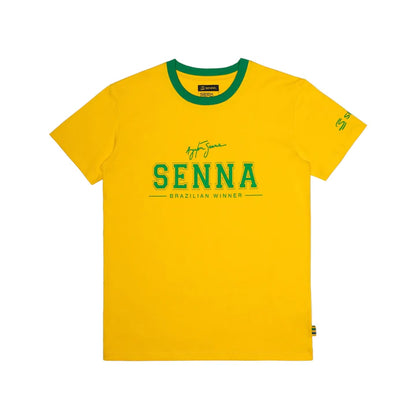 Ayrton Senna Men's Senna Brazil T-shirt Yellow 2026 - Fanwear