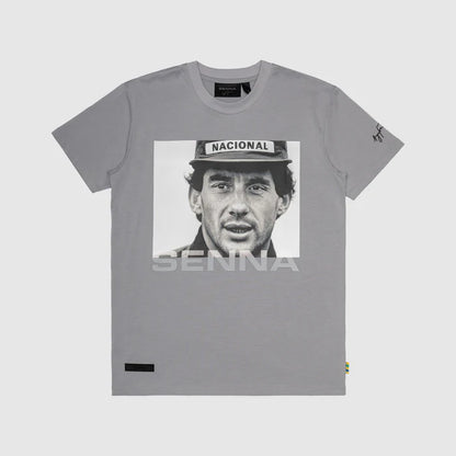 Ayrton Senna Icon T-shirt Grey - Fanwear