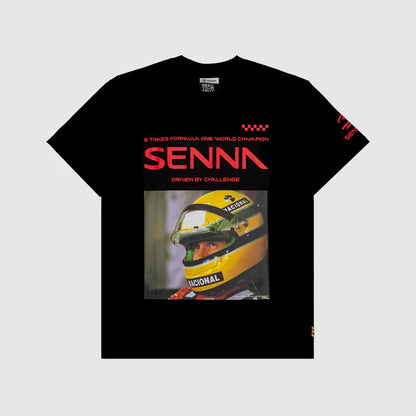 Ayrton Senna Race T-shirt Black - Fanwear