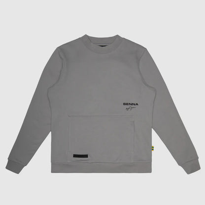 Ayrton Senna Signature Crew Sweat Grey - Fanwear