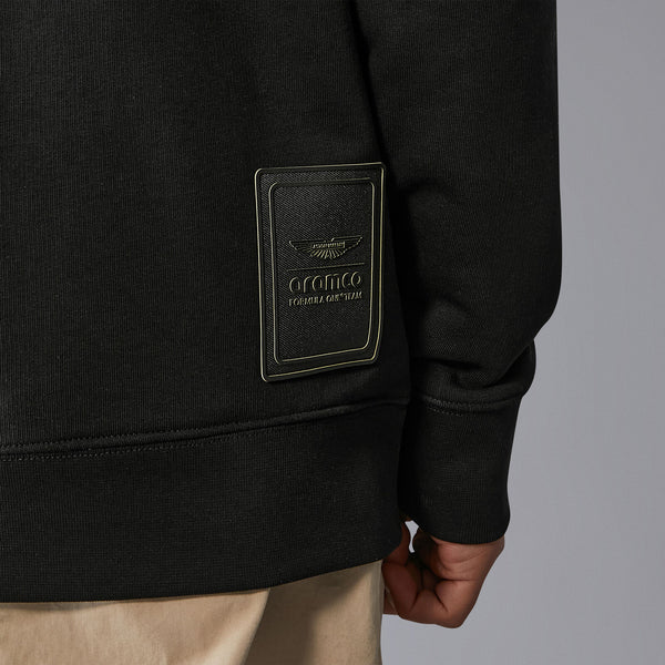 Aston Martin F1 Logo Stealth Crew Sweat Black 2024-Fanwear