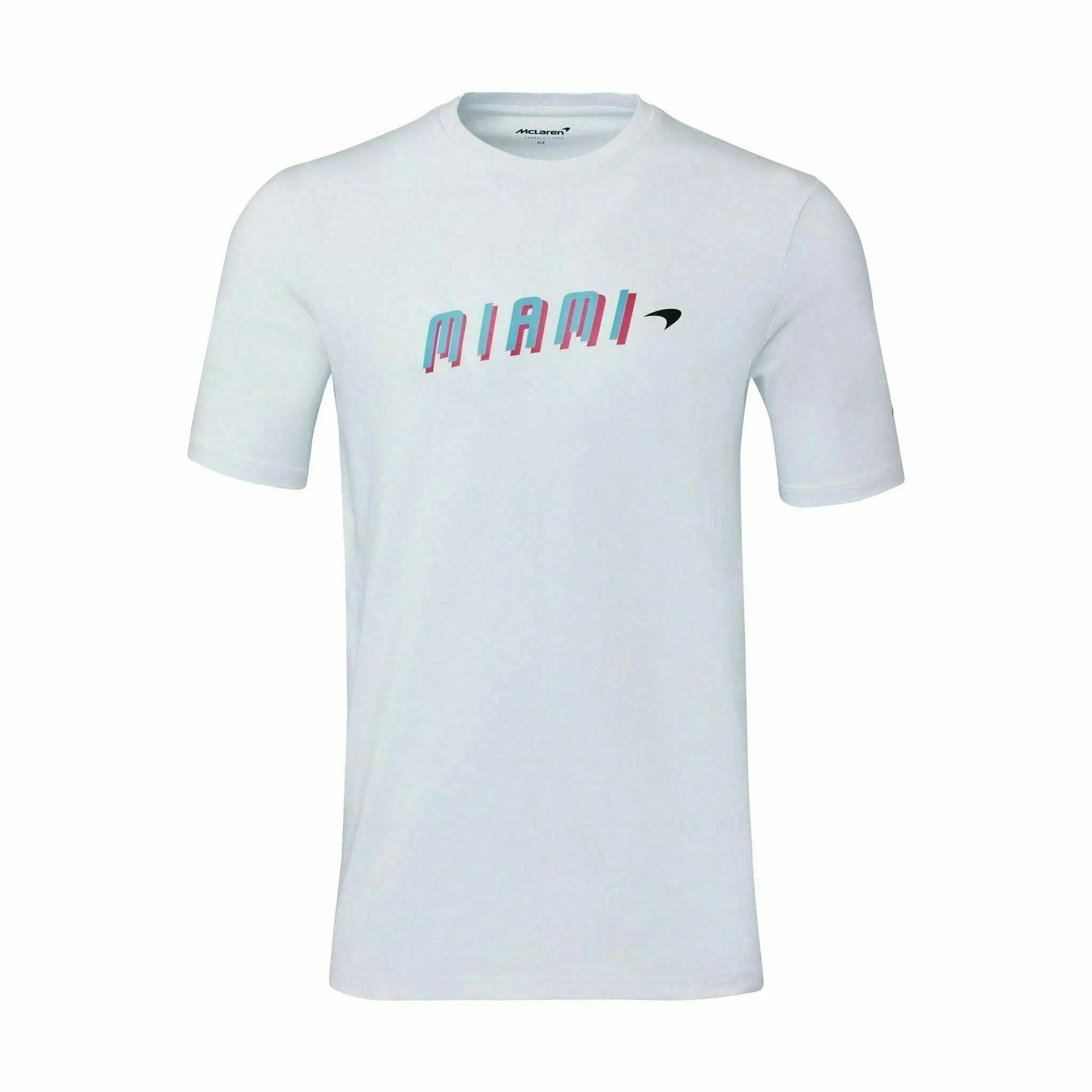 Mclaren Men's Miami Neon Graphic T-Shirt White 2022-Fanwear