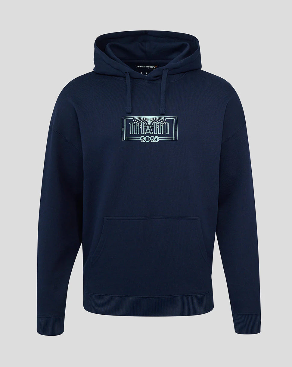 Mclaren Men's Special Edition Miami Race Oversized Hoodie Navy 2025-Fanwear