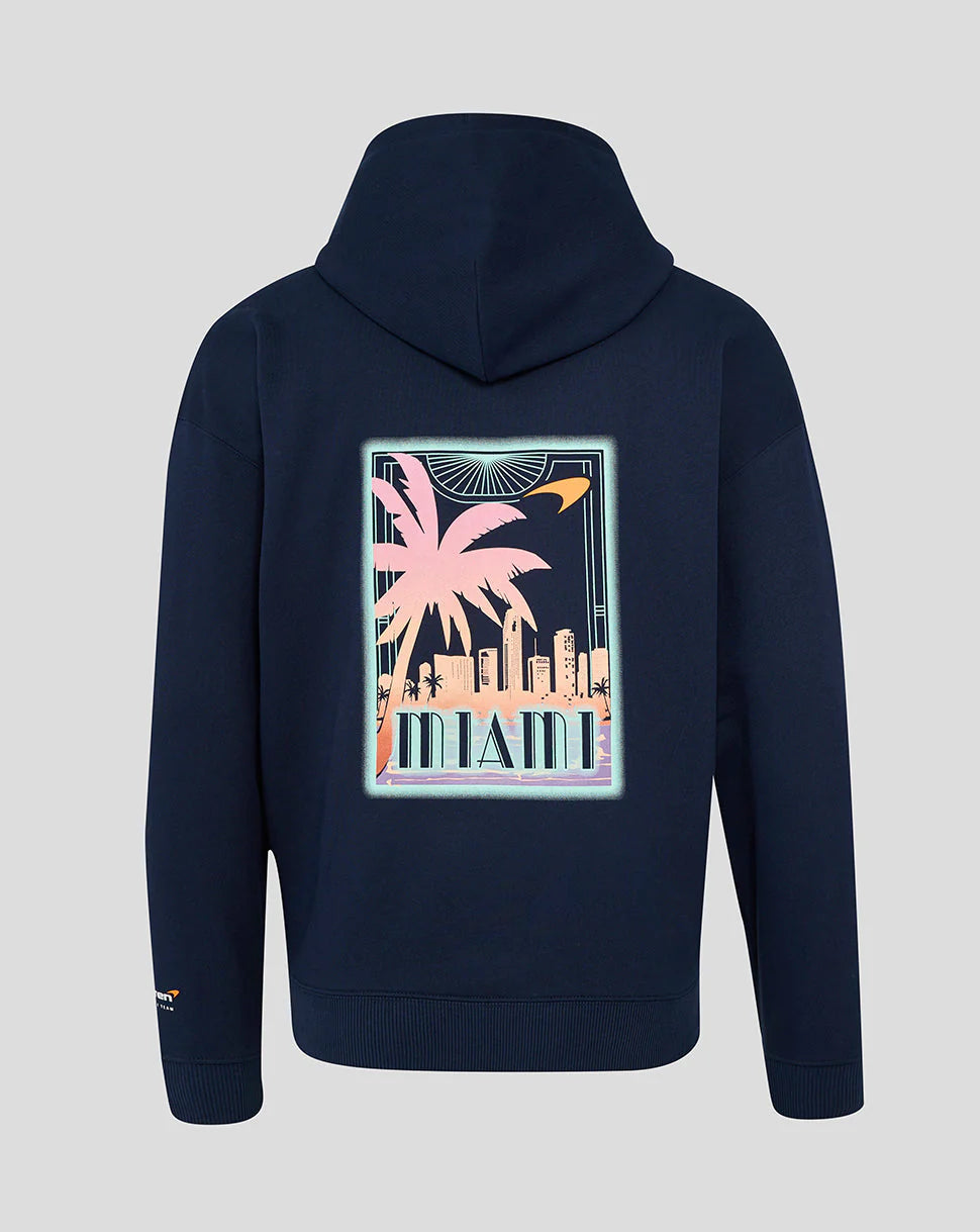 Mclaren Men's Special Edition Miami Race Oversized Hoodie Navy 2025-Fanwear