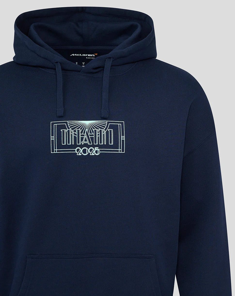 Mclaren Men's Special Edition Miami Race Oversized Hoodie Navy 2025-Fanwear