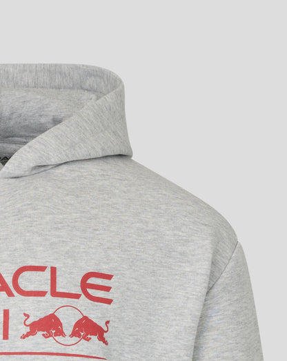 Red Bull Racing Oracle Relaxed Fit Overhead Hoodie Grey 2026 - Fanwear