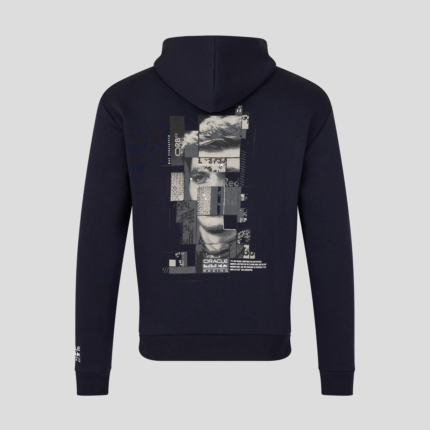 Red Bull Racing Max Verstappen Pixel Back Graphic Overhead Hoodie Night Sky 2026 - Famwear