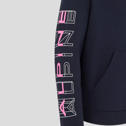 Alpine F1 Sleeve Graphic Relaxed Overhead Hoodie Night Sky 2026 - Fanwear