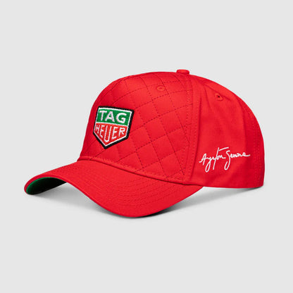 Ayrton Senna Tag Heuer Quilted Race Cap Red - Fanwear