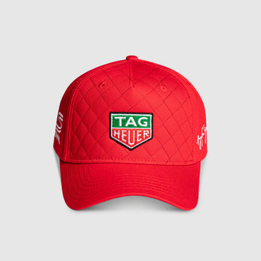 Ayrton Senna Tag Heuer Quilted Race Cap Red - Fanwear