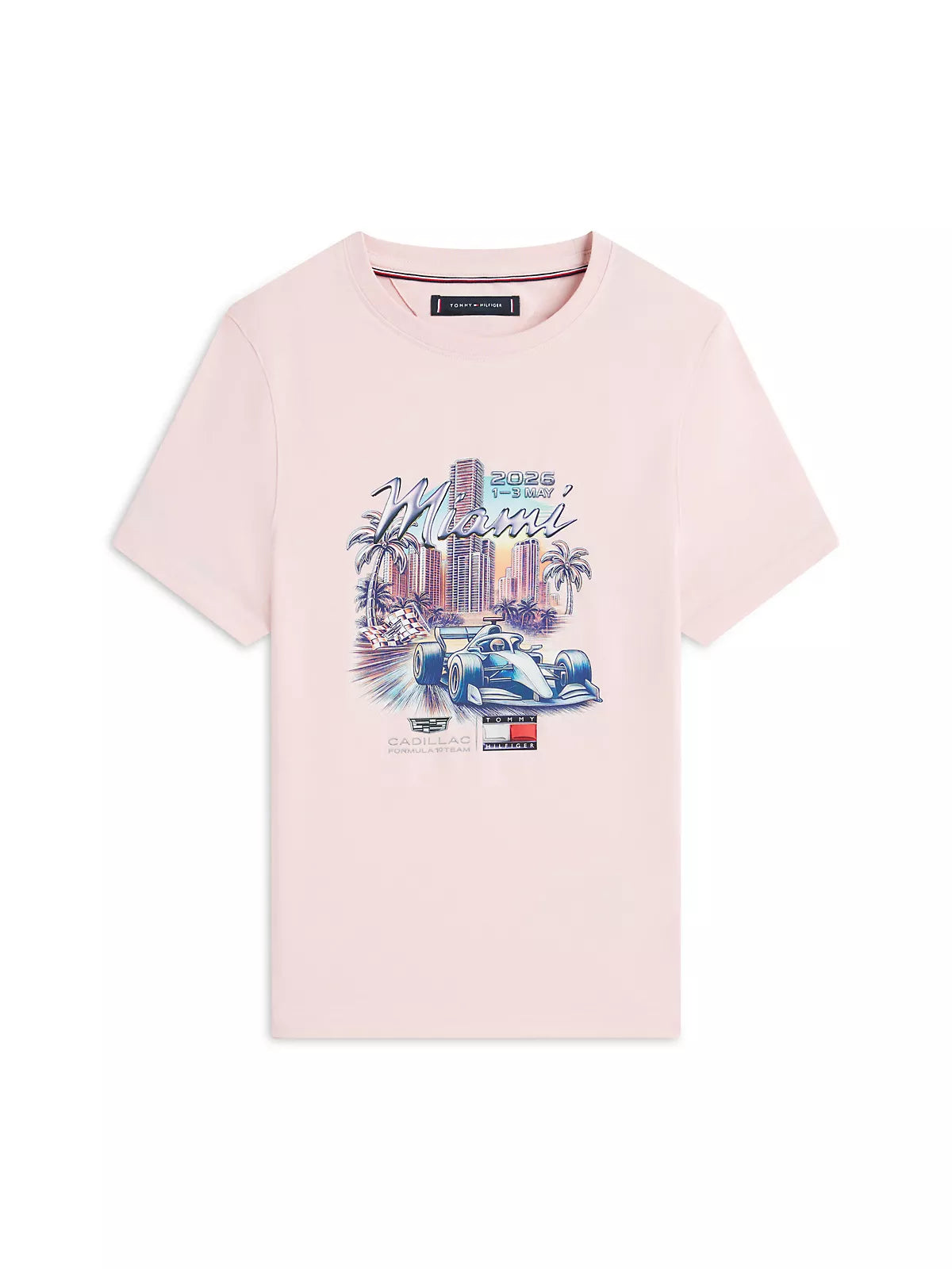 Cadillac F1 Team x Tommy Hilfiger Special Edition Miami Women's T-shirt Pink 2026 - Fanwear