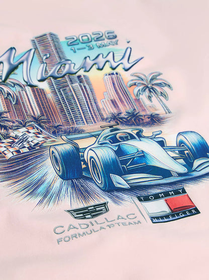 Cadillac F1 Team x Tommy Hilfiger Special Edition Miami Women's T-shirt Pink 2026 - Fanwear