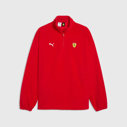 Scuderia Ferrari Men's 1/4 Zip Sweat Red 2026 - Fanwear