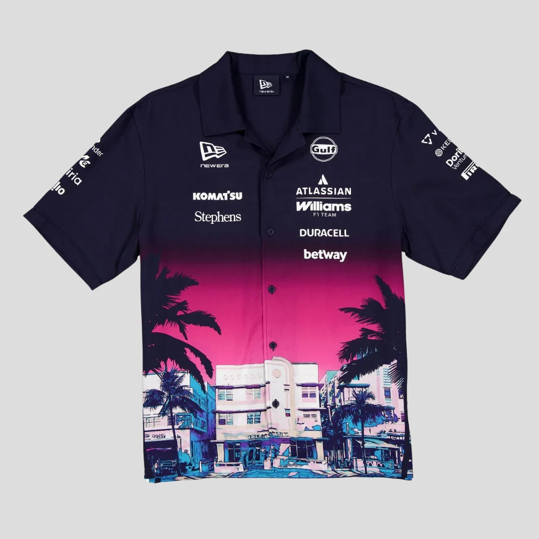 Williams Racing Team Special Edition Miami Shirt Navy 2026-Fanwear