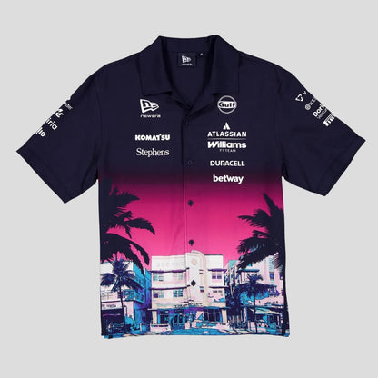 Williams Racing Team Special Edition Miami Shirt Navy 2026-Fanwear