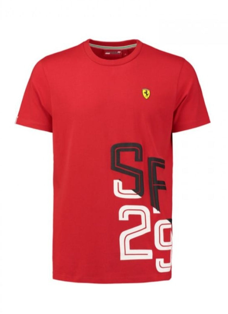 Scuderia Ferrari Mens Sf29 Graphic T-Shirt Red - Fanwear