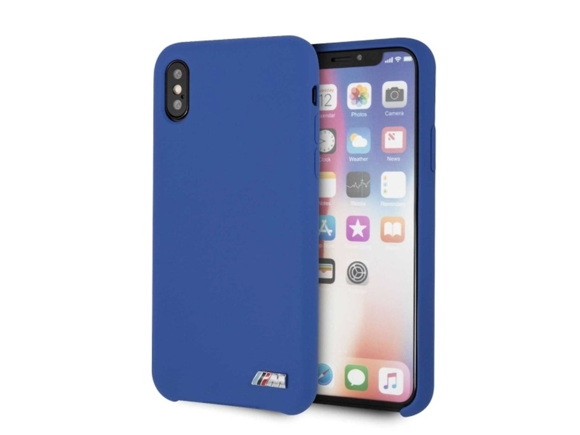 BMW M iPhone X / XS Hard Case - Navy Silicone