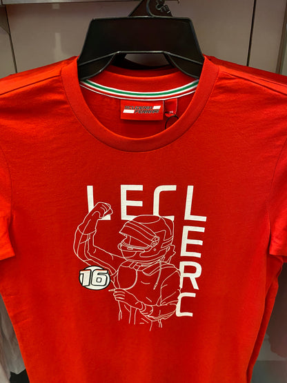 Scuderia Ferrari Mens Charles Leclerc T-Shirt 2019 - Fanwear