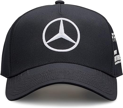 Mercedes-AMG Petronas Formula 1 Team Men's Lewis Hamilton Driver Baseball Cap Black 2022-RP Teamwear