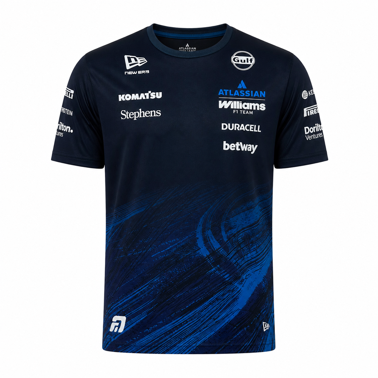 Williams Racing Team Alexander Albon Tech T-Shirt Navy 2026-Fanwear