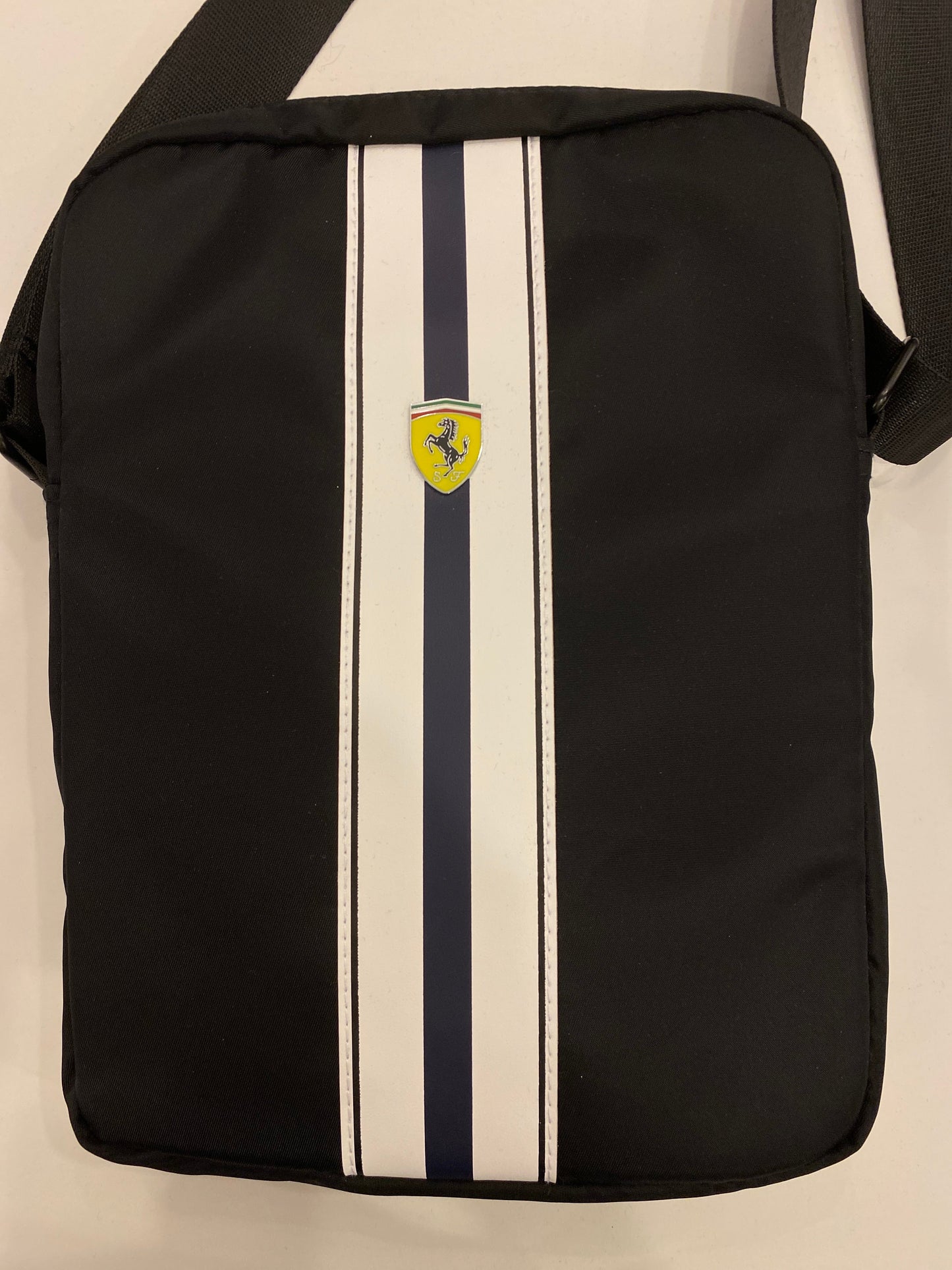 Ferrari On Track Tablet Bag with Metal Logo Black