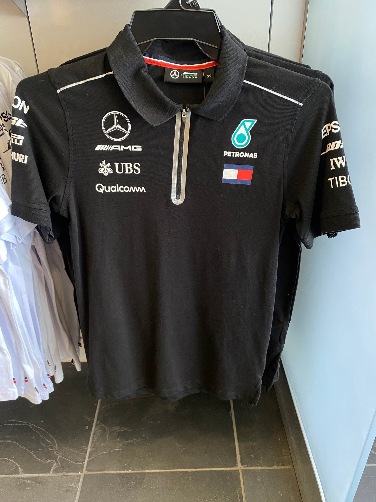 Mercedes-AMG Petronas Motorsport Mens Team Polo Black 2018 - Rp Teamwear