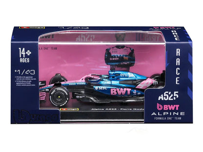 1:43 Scale Model | BWT Alpine F1 A525 Pierre Gasly With Driver Car