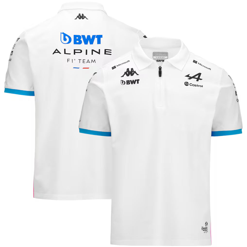 Alpine Men's Team Polo White 2024-RP Teamwear