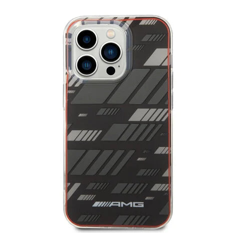 AMG iPhone 14 Pro Hard Case - Transparent Double Layer Expressive Graphic I