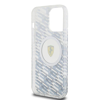 Ferrari iPhone 15 Pro Max MagSafe Hard Case - Multi SF Design - Grey