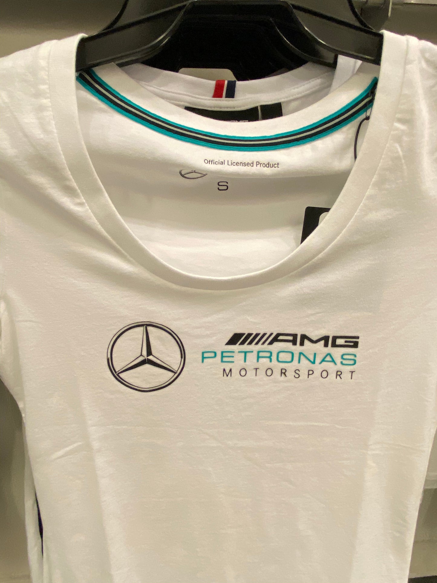 Mercedes-AMG Petronas Motorsport Womens Large Logo T-Shirt 2020 White - Fanwear