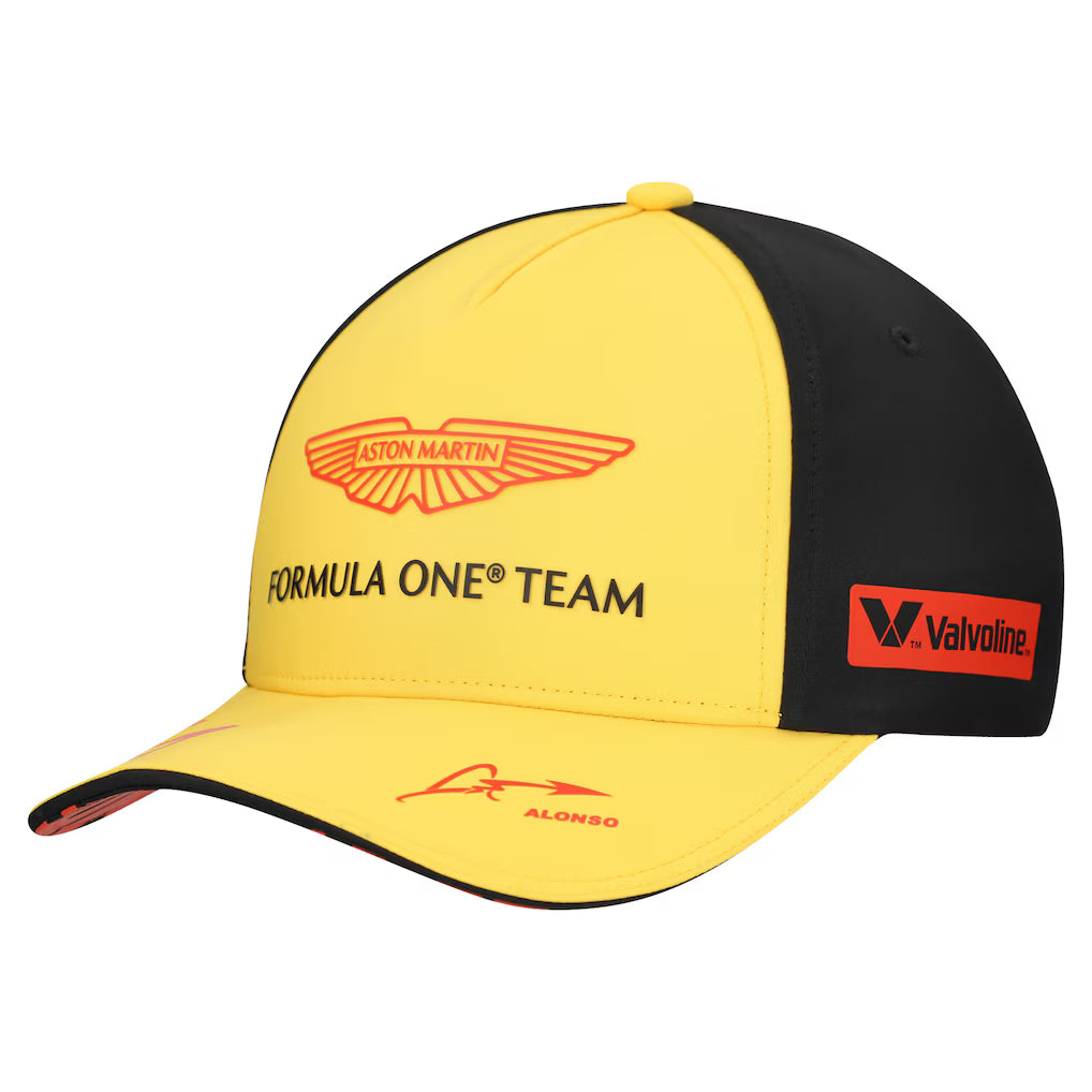 Aston Martin F1 Fernando Alonso Special Edition Spain Cap Yellow 2025-RP Teamwear