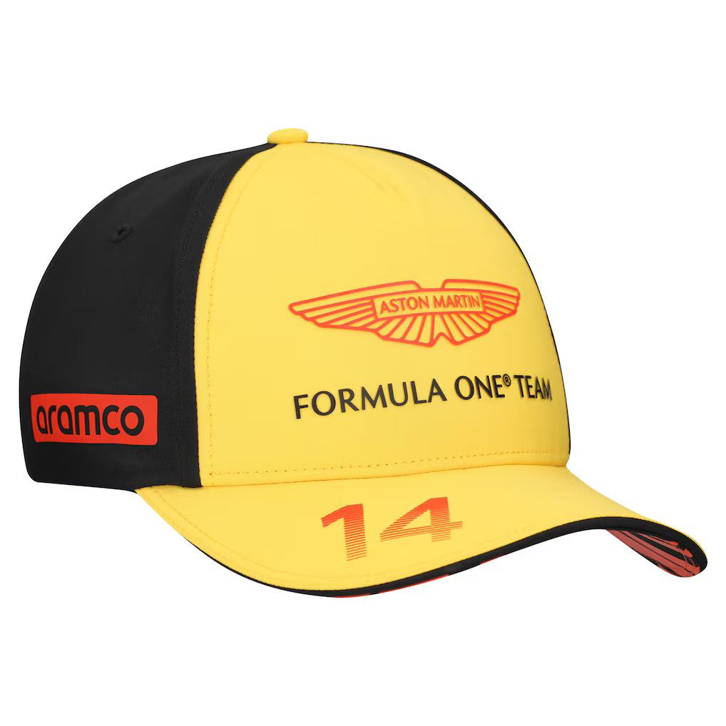 Aston Martin F1 Fernando Alonso Special Edition Spain Cap Yellow 2025-RP Teamwear