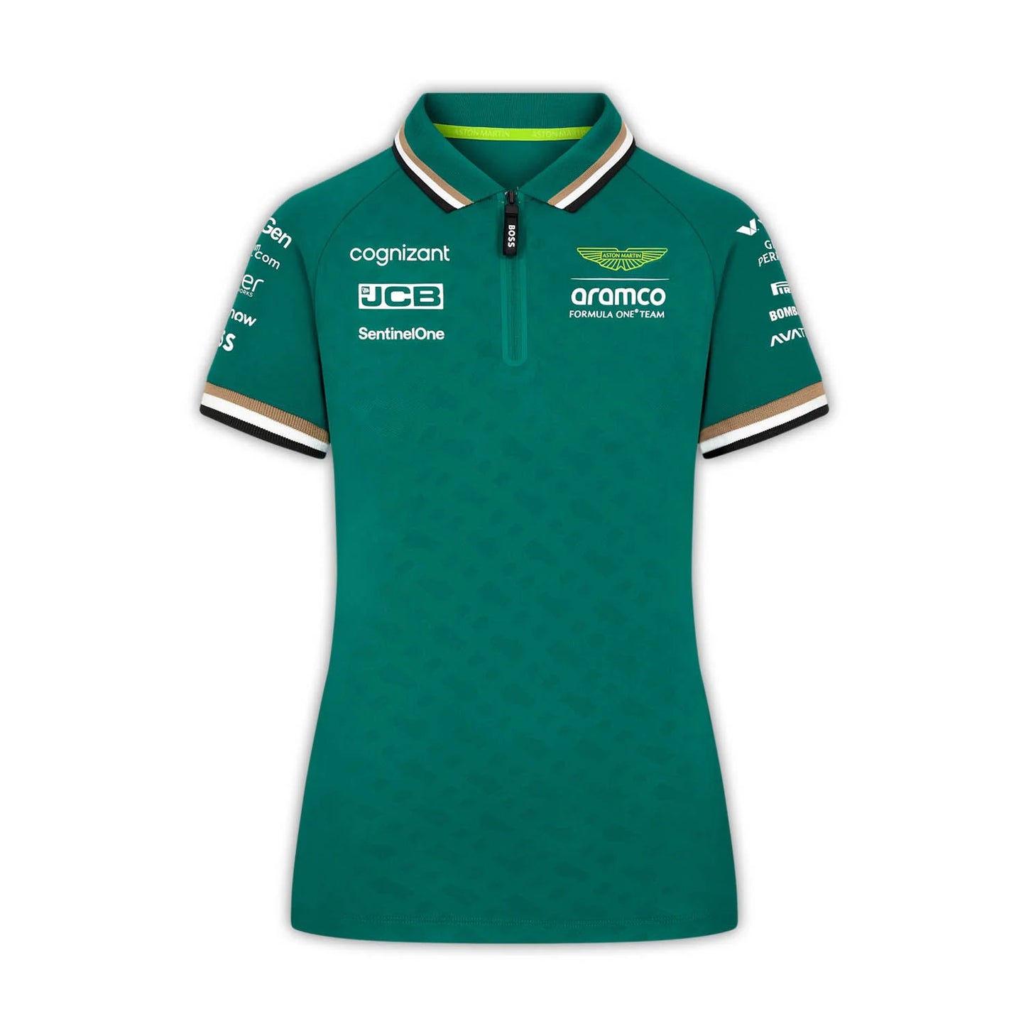 Aston Martin F1 Women's Team Polo Green 2024-RP Teamwear