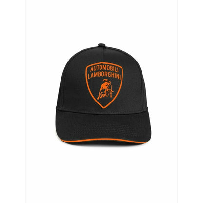Lamborghini Men's Cap 3D Fluo Shield Black Orange