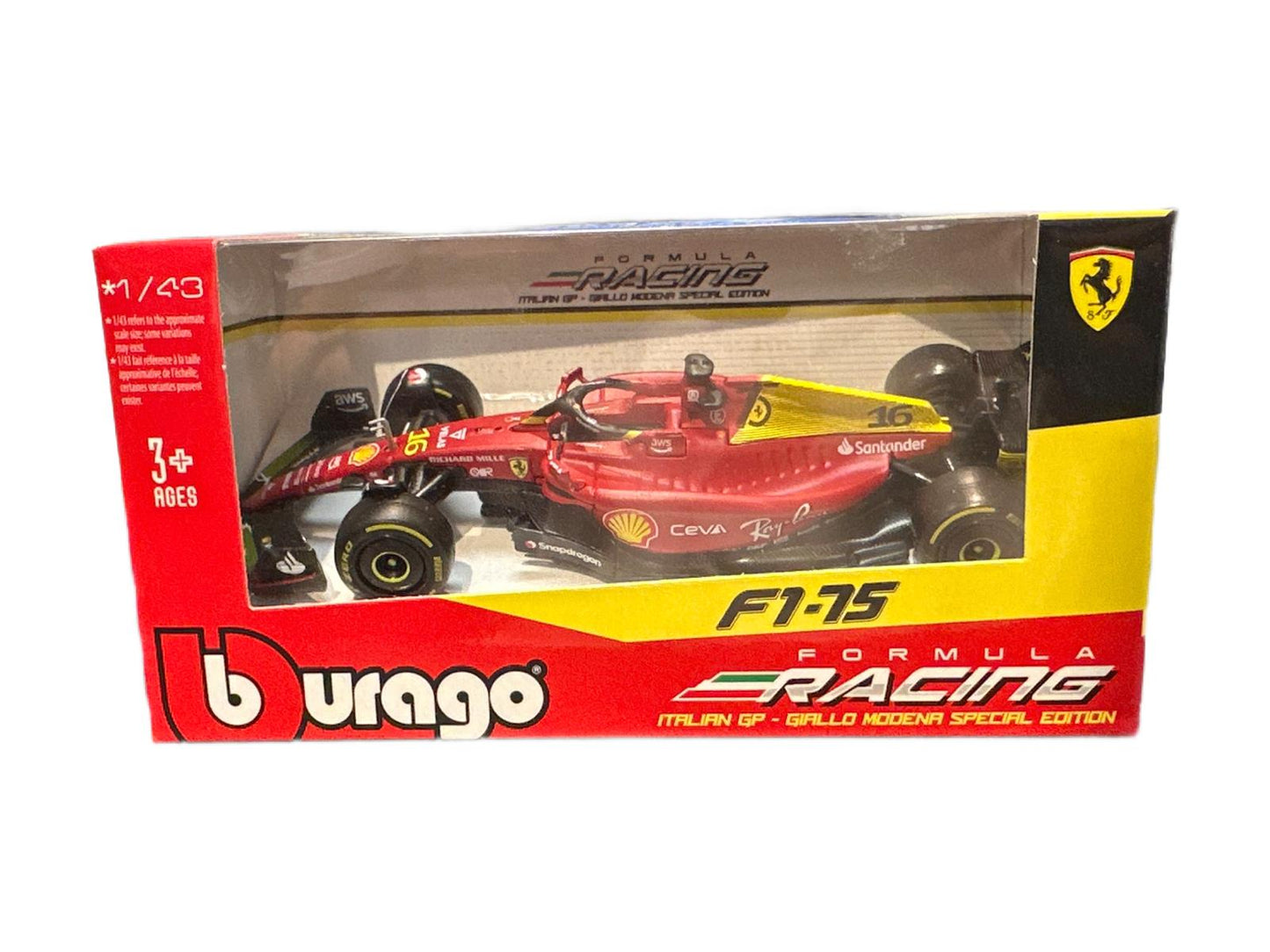 1:43 Scale Model | Ferrari F1- 75 #16 Charles Leclerc Monza Edition