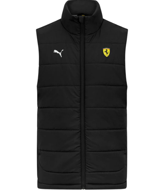 Scuderia Ferrari Men's Gilet Black 2023-Fanwear