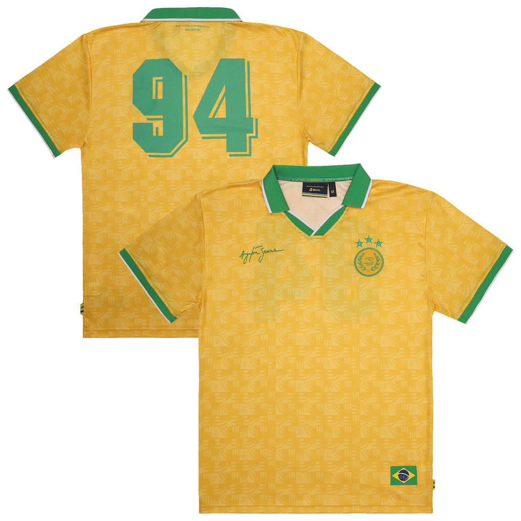 Ayrton Senna Men's Senna 94 Relaxed Fit Jersey Yellow 2026 - Fanwear