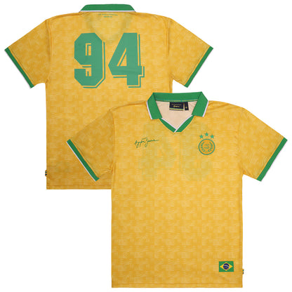 Ayrton Senna Men's Senna 94 Relaxed Fit Jersey Yellow 2026 - Fanwear