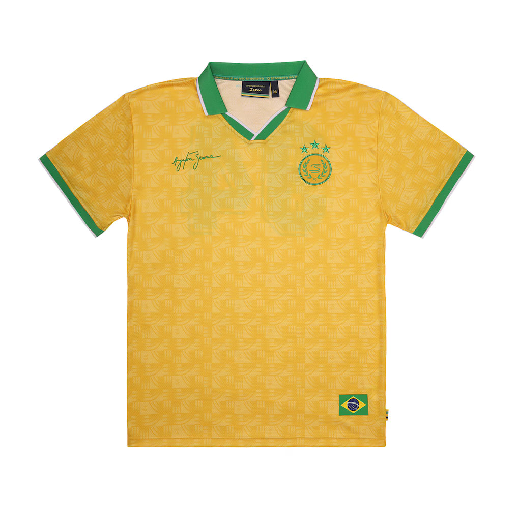 Ayrton Senna Men's Senna 94 Relaxed Fit Jersey Yellow 2026 - Fanwear