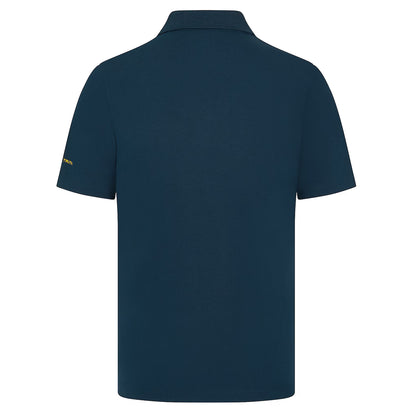 Ayrton Senna Men's Logo Polo Pageant Blue 2024-Fanwear