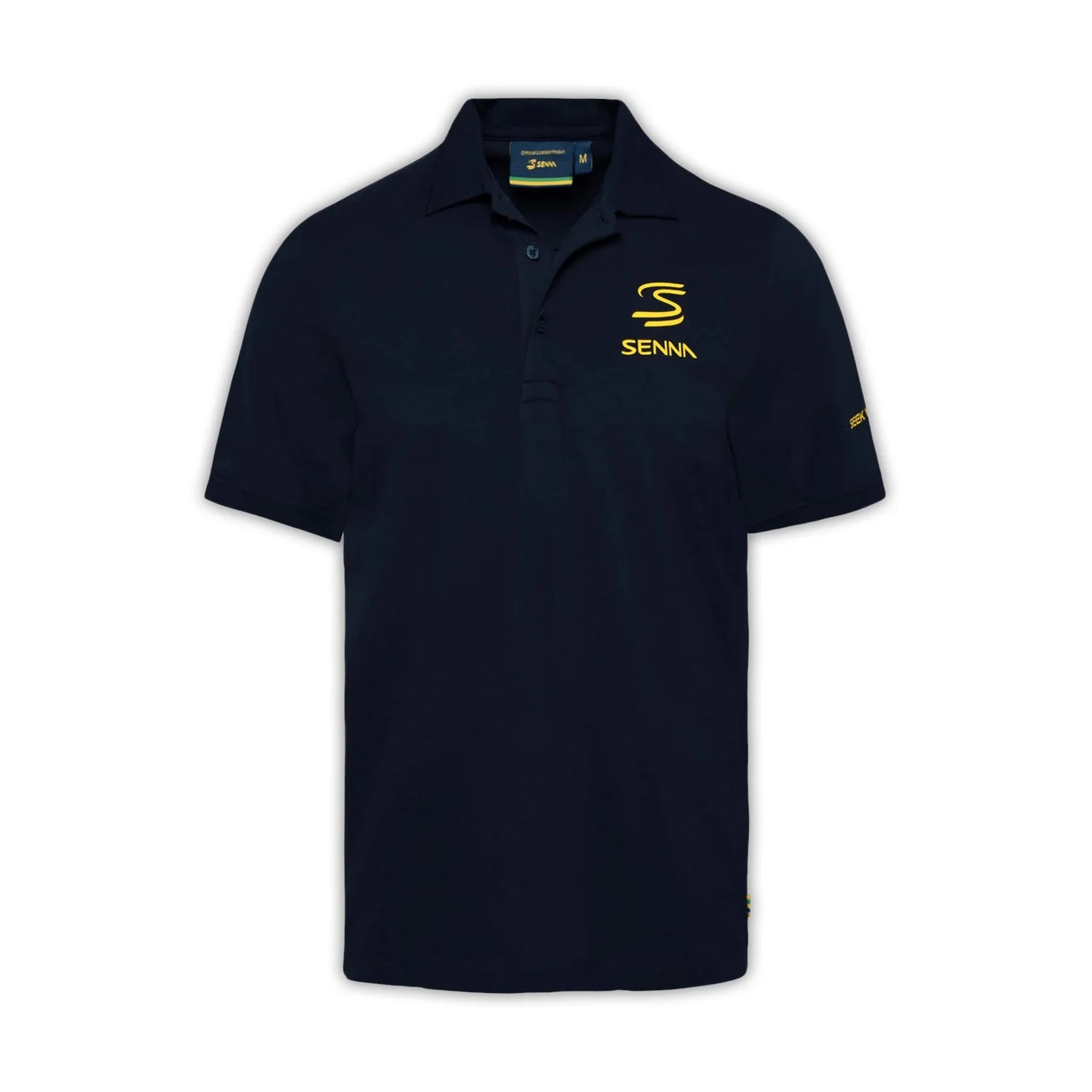 Ayrton Senna Men's Legacy Cotton Polo Navy 2025