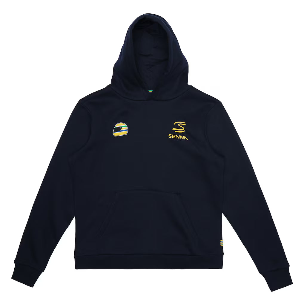 Ayrton Senna Men's Senna 12 Pullover Hoodie Navy 2026 - Fanwear