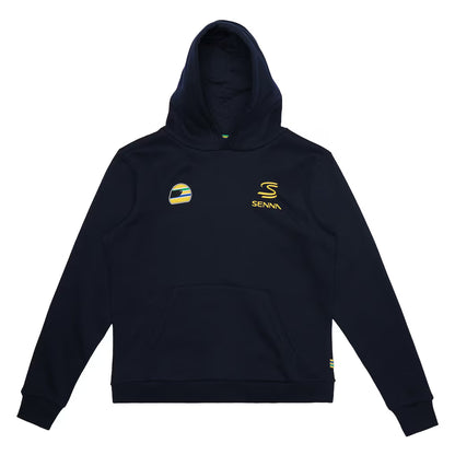Ayrton Senna Men's Senna 12 Pullover Hoodie Navy 2026 - Fanwear