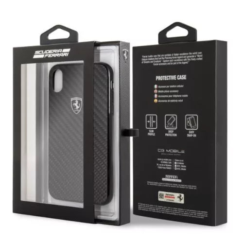 Ferrari iPhone XR Hard Case - Heritage Collection Real Carbon Fiber